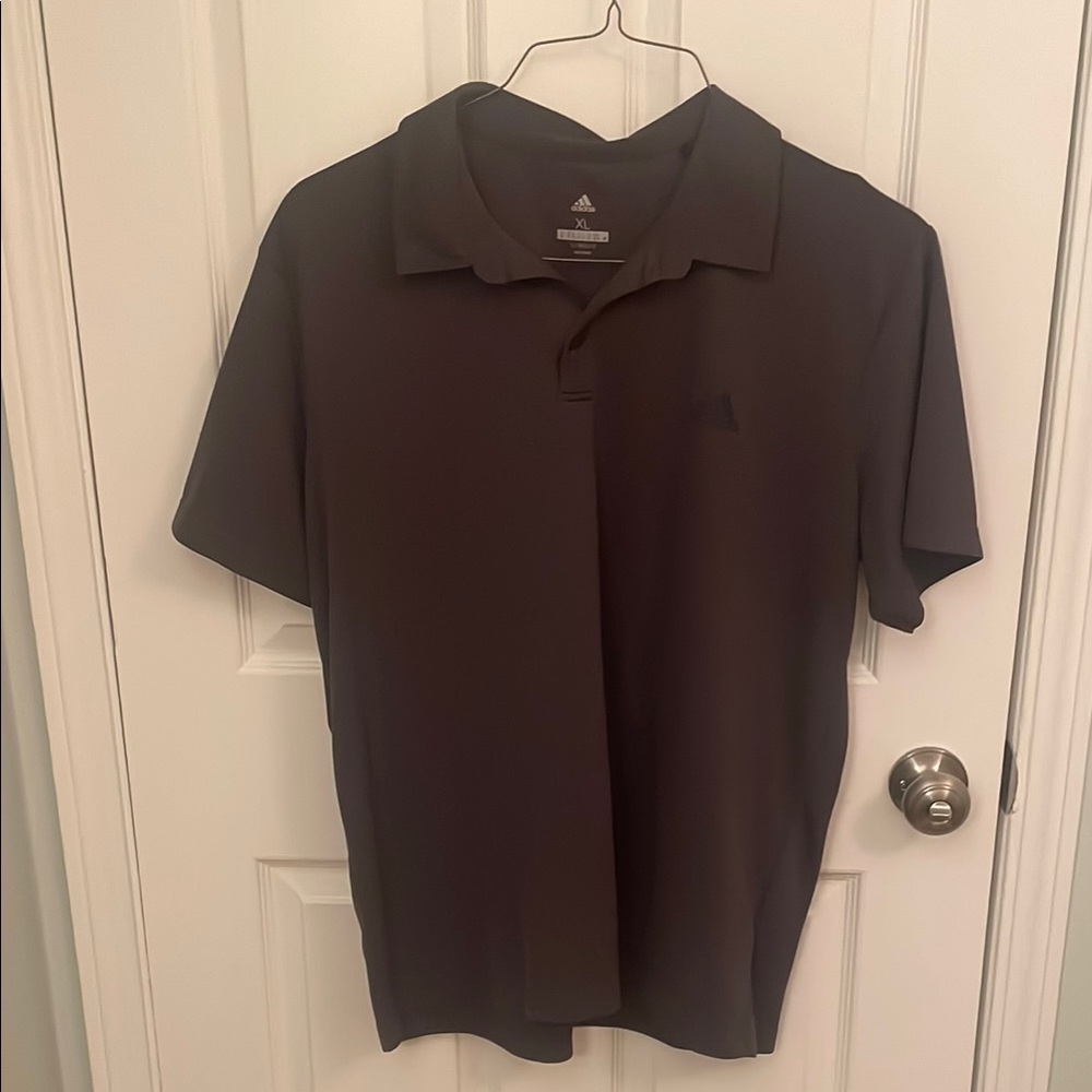 Adidas Men's Dark Grey Polo Climalite Golf Shirt